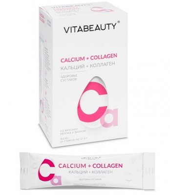 Купить vitabeauty (витабьюти) кальций+коллаген, батончик желейный стик 17,9г, 10 шт бад в Богородске