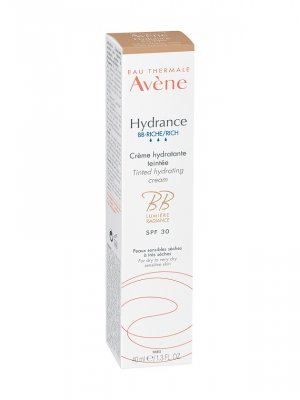 Купить авен гидранс (avenе hydrance) bb-риш крем для лица увлажняющий тонирующий эффект, 40мл spf30 в Богородске