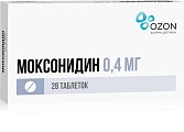 Купить моксонидин, таблетки, покрытые пленочной оболочкой 0,4мг 28 шт в Богородске