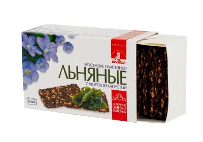 Купить льняные хрустящие пластинки биокор с морской капустой 3,5г 30 шт бад в Богородске