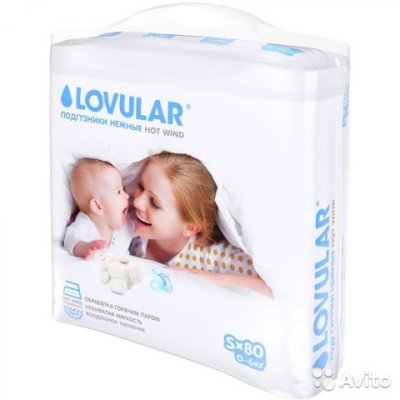 Купить lovular (ловулар) подгузники для детей hot winds s 0-6кг 80 шт в Богородске