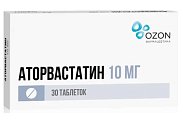 Купить аторвастатин, таблетки, покрытые пленочной оболочкой 10мг, 30 шт в Богородске