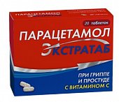 Купить парацетамол экстратаб, таблетки 500мг+150мг, 20 шт в Богородске