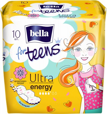 Купить bella (белла) прокладки for teens ultra energy супертонкие део 10 шт в Богородске
