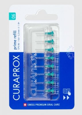 Купить curaprox (курапрокс) набор ершиков межзубных prime refill, cps06 8шт в Богородске