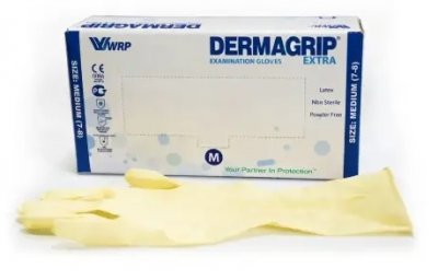 Купить перчатки dermagrip extra смотровые неопудрен размер m 25 пар в Богородске