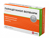 Парацетамол-Велфарм, таблетки 500мг, 30 шт