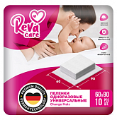 Купить reva care (рева кеа) пеленки одноразовые для детей взрослых и лежачих больных 60х90, 10шт в Богородске
