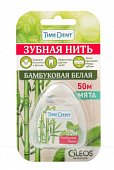 Купить таймдент (timedent) зубная нить бамбуковая белая, 50м в Богородске