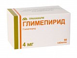Купить глимепирид, таблетки 4мг, 90 шт в Богородске