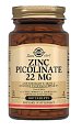 Купить solgar (солгар) пиколинат цинка 22мг, таблетки 300мг 100 шт бад в Богородске