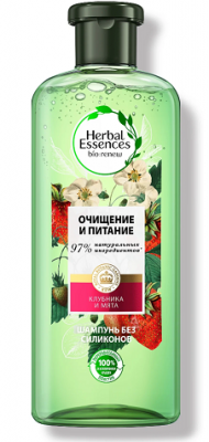 Купить хэрбл эссенсес (herbal essences) шампунь белая клубника и сладкая мята, 400 лм в Богородске