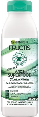 Купить garnier fructis (гарньер фруктис) бальзам-ополаскиватель увлажнение суперфуд алоэ 350мл в Богородске