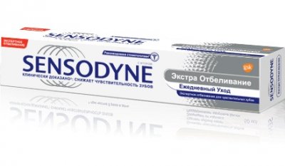 Купить сенсодин (sensodyne) зубная паста экстра отбеливание, 75мл (глаксосмиткляйн, германия) в Богородске