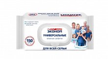 Smart (Смарт) Эконом салфетки влажные для всей семьи Универсальные с пластиковым клапаном 150шт.