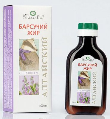 Купить барсучий жир алтайский мирролла с экстр. шалфея, 100мл_бад (мирролла, россия) в Богородске