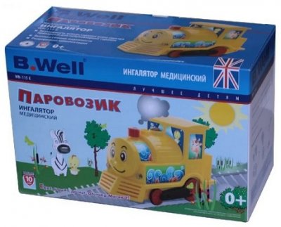 Купить b.well (би велл) ингалятор компрессорный wn-115к паравозик в Богородске