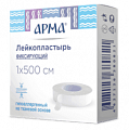 Купить пластырь арма, фиксирующий тканевая основа белый 1х500см в Богородске