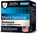 Купить man's formula (мен-с формула) больше чем поливитамины энергия+иммунитет, капсулы массой 940 мг 60шт бад в Богородске