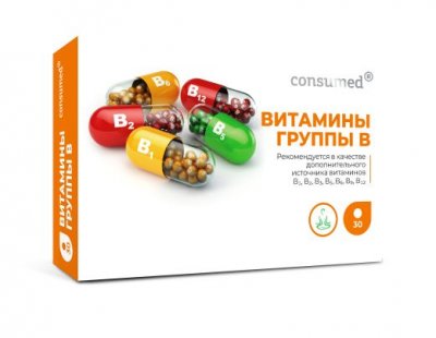 Купить комплекс для нервной системы (витамины группы в) консумед (consumed), таблетки 30 шт бад в Богородске