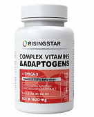 Купить ризингстар (risingstar) комплекс витаминов и адаптогенов с омега-3, капсулы 1620мг, 60 шт бад в Богородске