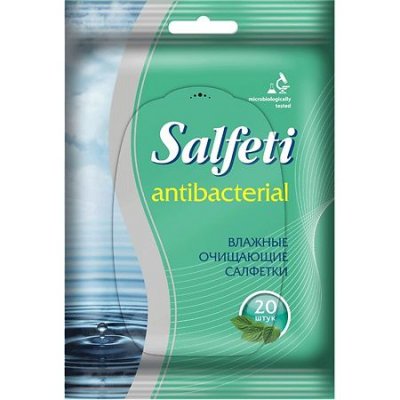 Купить salfeti (салфети) салфетки влажные антибактериальные 20шт в Богородске