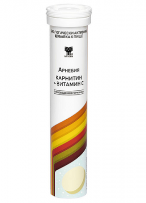 Купить арнебия карнитин+витамин с, таблетки шипучие, 20 шт бад в Богородске