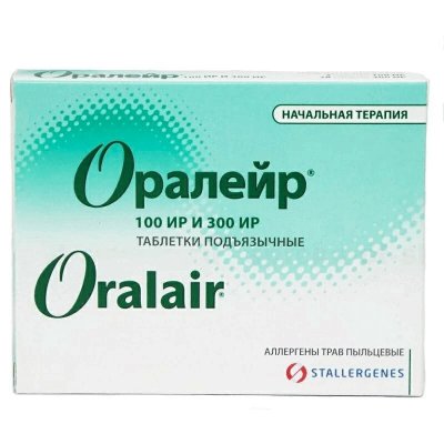 Купить оралейр, таблетки подъязычные 100ир 3 шт + 300ир, 28 шт от аллергии в Богородске