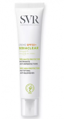 Купить svr sebiaclear (свр) крем для лица солнцезащитный для жирной, проблемной кожи spf50+, 40мл в Богородске
