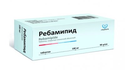 Купить ребамипид, таблетки покрытые пленочной оболочкой 100 мг, 90 шт в Богородске