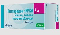 Купить рисперидон-крка, таблетки, покрытые пленочной оболочкой 2мг, 60 шт в Богородске