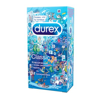 Купить durex (дюрекс) презервативы classic, 12 шт doodle в Богородске