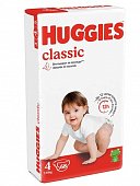 Купить huggies (хаггис) подгузники классик 4 7-18кг 68шт в Богородске