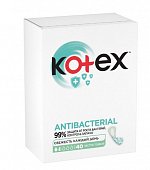 Купить котекс (kotex) прокладки ежедневные антибактериальны экстра тонкие, 40 шт в Богородске