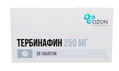 Купить тербинафин, таблетки 250мг, 28 шт в Богородске