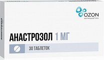 Купить анастрозол, таблетки, покрытые пленочной оболочкой 1мг, 30 шт в Богородске