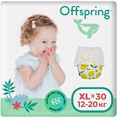 Купить offspring (оффспринг) подгузники-трусики детские размер xl, 12-20 кг 30 шт лимоны в Богородске