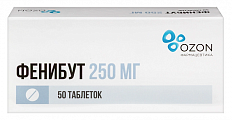 Купить фенибут, таблетки 250мг, 50 шт в Богородске