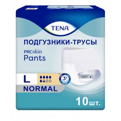 Купить tena proskin pants normal (тена) подгузники-трусы размер l, 10 шт в Богородске