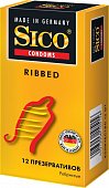 Купить sico (сико) презервативы ribbed ребристые 12шт в Богородске