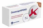 Купить олмесарткроно, таблетки покрытые пленочной оболочкой 10мг 28шт в Богородске