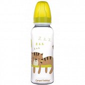 Купить canpol (канпол) бутылочка pp с силиконовой соской africa с 12 месяцев желтая, 250мл в Богородске