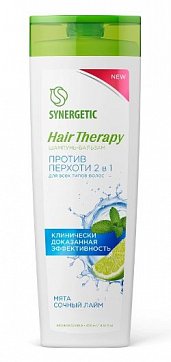 Synergetic Hair Therapy (Синергетик), шампунь-бальзам против перхоти 2в1, 400 мл