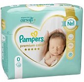 Купить pampers premium care (памперс) подгузники 0 для новорожденных 1-3кг, 22шт в Богородске