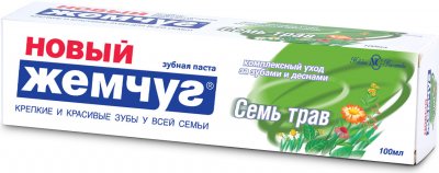 Купить новый жемчуг зубная паста 7трав, 100мл в Богородске