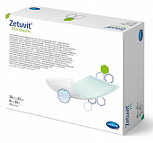 Купить silicone plus zetuvit (цетувит) повязка суперабсорбирующая с контактным слоем из силикона 20см х25см, 10шт в Богородске
