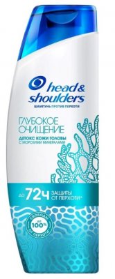Купить head & shoulders (хэд энд шолдэрс) шампунь против перхоти глубокое очищение детокс кожи головы 300 мл в Богородске