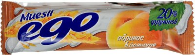 Купить мюсли эго батончик, абрикос в йогурте 25г в Богородске
