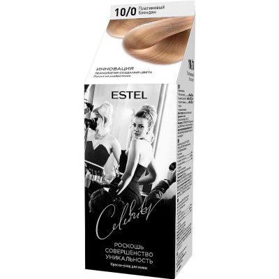 Купить estel (эстель) краска-уход для волос celebrity тон 10/0 платиновый блондин в Богородске
