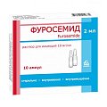 Купить фуросемид, раствор для внутривенного и внутримышечного введения 10мг/мл, ампулы 2мл, 10 шт в Богородске
